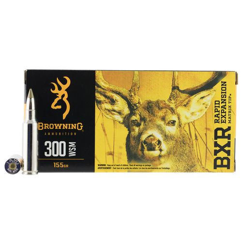 Browning Ammo B192130001 BXR  300 WSM 155 GR Matrix Tip 20 Bx/ 10 Cs