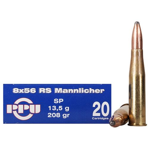 PRVI 8x56r HUngarian (RS Mannlicher) 208 gr soft point 20 round box