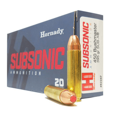 Hornady Subsonic .450 Bushmaster Ammunition 20 Rounds 395 Grain SUB-X