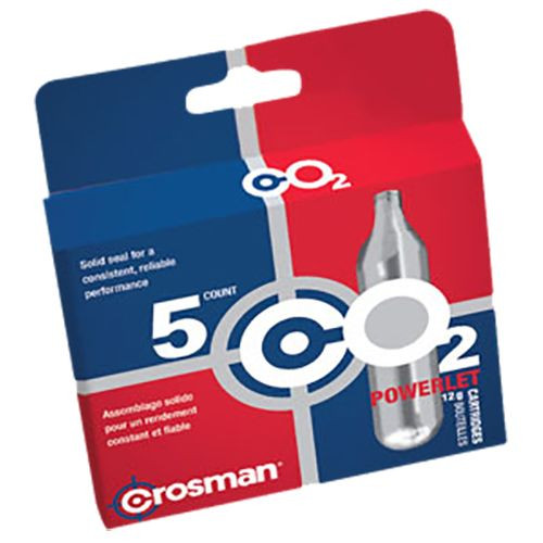 Crosman 231B Powerlet CO2 Cartridges 12 Grams Stainless 5pk