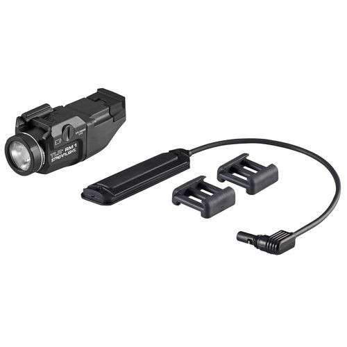 Streamlight 69440 TLR RM 1 with Remote Pressure Switch White 500 Lumens CR123A Lithium Battery Black Aluminum