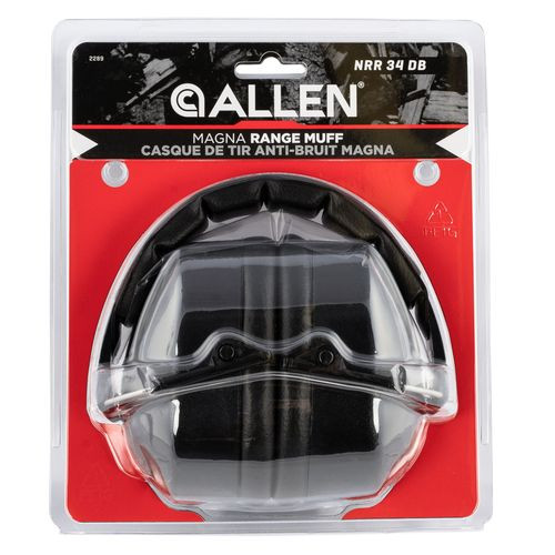 Allen 2289 Magna Range Muff  34 dB Black