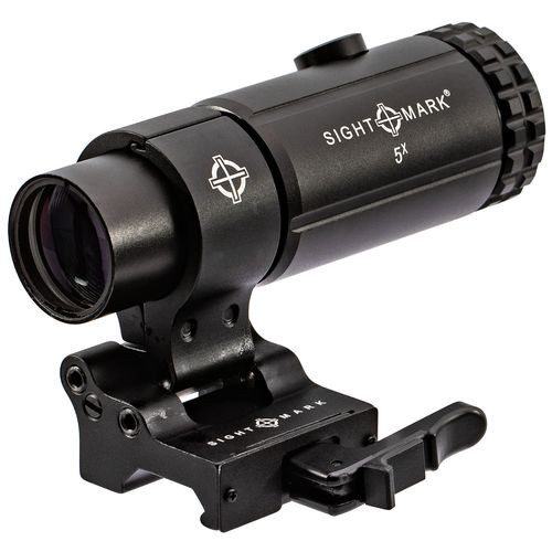 Sightmark SM19064 T-5 Magnifier with LQD Flip to Side Mount 5x 23mm Obj Black Matte