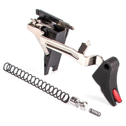 ZEV CFTPRODRP4G9BR Pro Trigger Drop-In Kit with Red Safety Compatible with Glock 17, 19, 26, 34 Gen 4 Curved