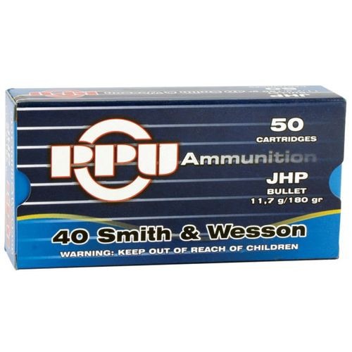 PRVI PPU .40 S&W 180 Grain JHP 50 Per Box
