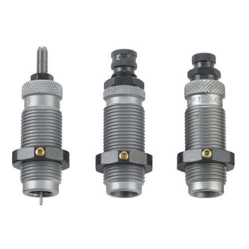 RCBS .357 Mag/.38 Spec/.357 Max 3-Die Carbide Roll Crimp Set - Group B, Upright View.