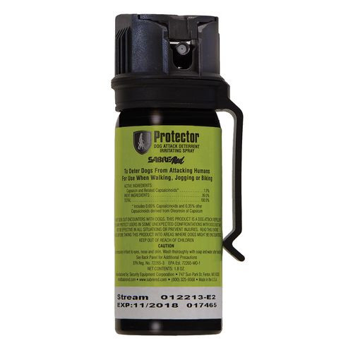 Sabre SRPMK3 Dog Spray  Capsaicin 15 ft Range w/Belt Clip