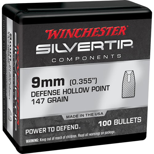Winchester Ammo WB9ST147 Centerfire Handgun9mm .355 147 GR Silvertip Hollow Point 100 Box