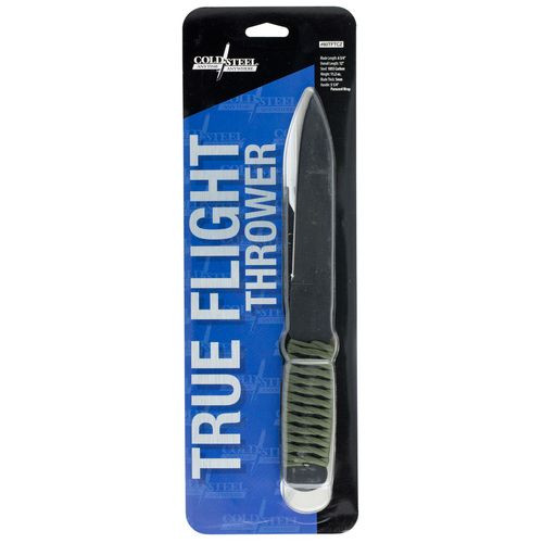 Cold Steel 80TFTC True Flight Fixed 1055 Carbon Spear Point Blade Paracord Wrap