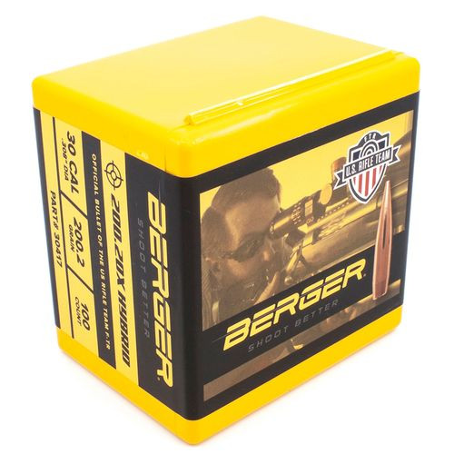 Berger Bullets 30417 Target 30 Caliber .308 Dia 200.2 GR Hybrid 100 Box
