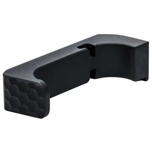 ZEV MRSM4G Extended Mag Release compatible with Glock 17 Gen4 6061-T6 Aluminum Black Hardcoat Anodized