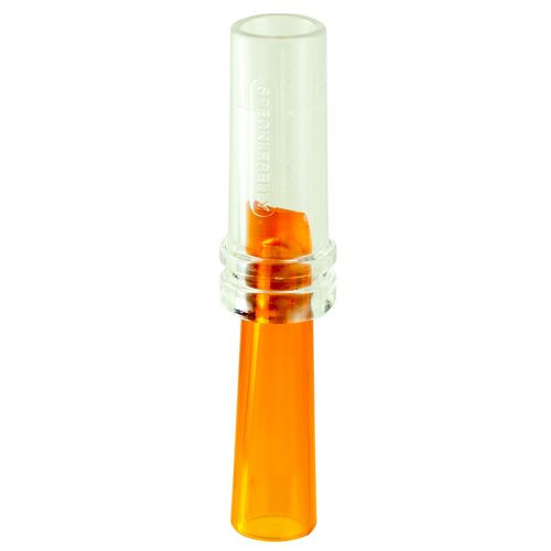 Duck Commander DCSPRCK Specklebelly  Single Reed Goose Call Plastic Orange/Clear