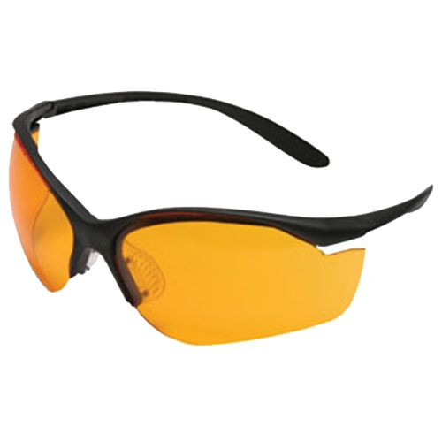 Howard Leight R01537 Vapor II Shooting/Sporting Glasses Black Frame/Orange Lens