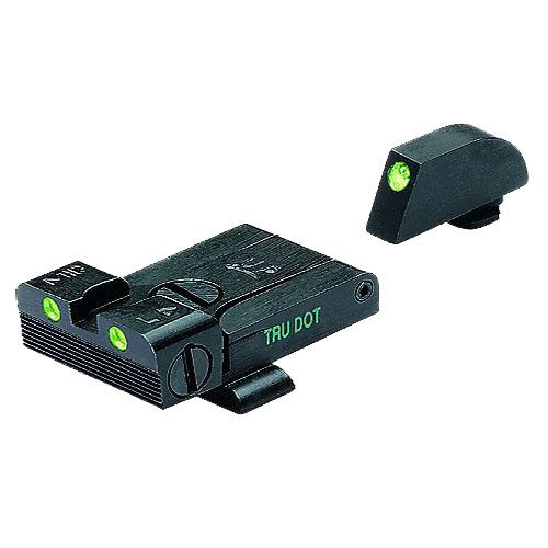 Meprolight ML20224 Tru-Dot Night Sight Set fits Glock 17, 19-23 Adjustable Green Green Black