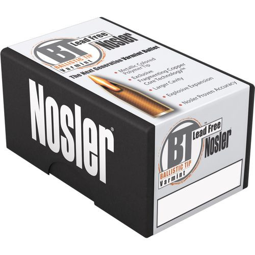 Nosler 60003 Trophy Grade Varmint 22-250 Rem 55 gr Ballistic Tip Lead-Free 20 Bx/ 10 Cs