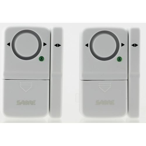 Sabre HSDWA2 Home Series Door Alarm 2 Pack 2-7 lbs 750 ft 120 White
