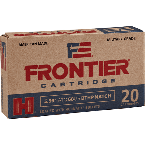 Frontier Cartridge Rifle  5.56 NATO 68 gr Boat Tail Hollow Point Match 20 Bx