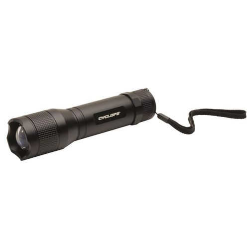 Cyclops CYCTF1500 Tactical Flashlight  1500 Lumens LED Aluminum Black AAA