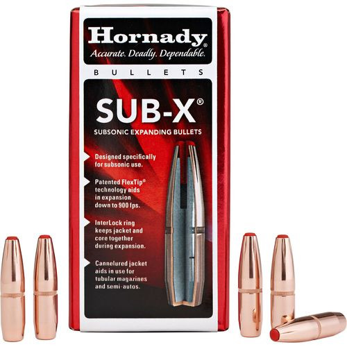 Hornady 30730 Sub-X 30 Cal .308 190 gr Subsonic-eXpanding 100