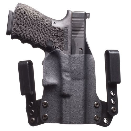 BlackPoint 101880 Mini Wing Black Kydex/Leather IWB Glock 42 Right Hand