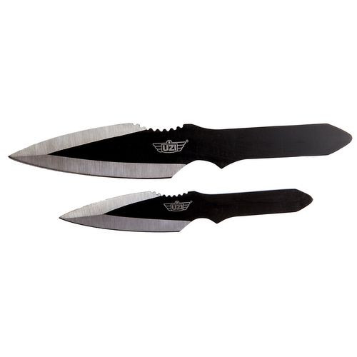 Uzi Accessories UZKTRW002 Throwing Knives II 
Multiple Stainless Steel Flat Stainless Steel