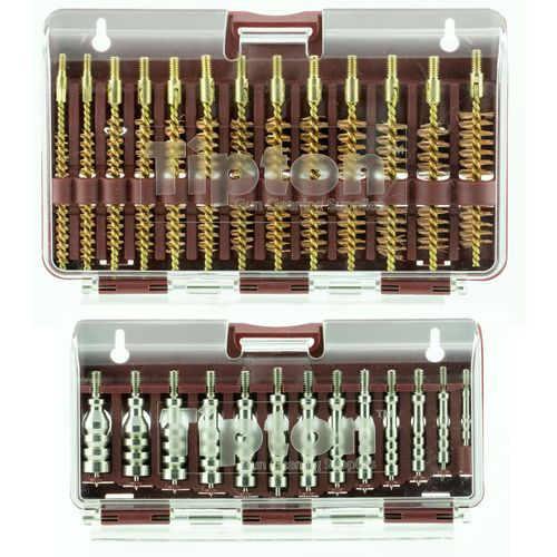 Tipton 444777 Ultra Jag Best Bore Brush Set with Hinged Box .17 - .45 Cal 26 Pieces 1 Set