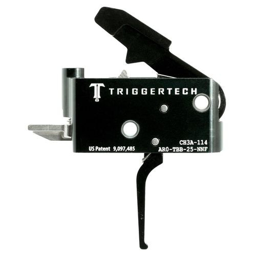 TriggerTech AROTBB25NNF Adaptable Primary  
AR Black Two-Stage Flat 2.50-5.00 lbs Right