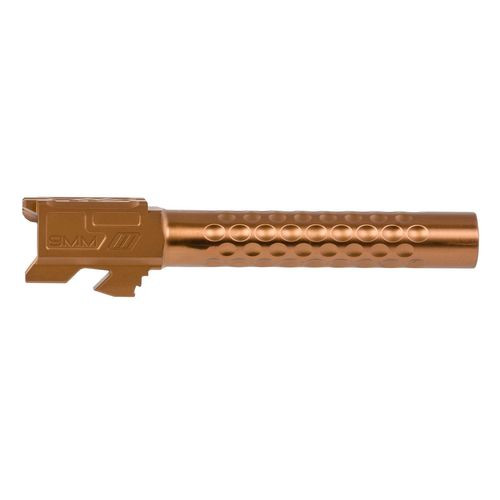 ZEV BBL17OPTBRZ Optimized Match  9mm Luger compatible with Glock 17 Gen 1-4 Bronze