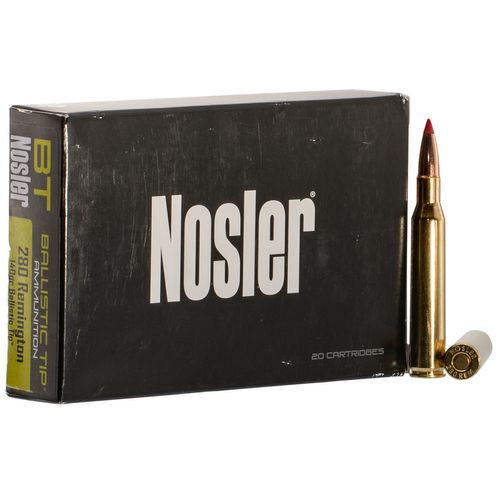 Nosler 40073 Ballistic Tip Hunting 280 Rem 140 gr Ballistic Tip 20 Bx/ 10 Cs