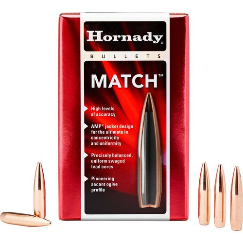 Hornady 22785 Match 22 Caliber .224 68 GR Boat Tail Hollow Point Match 500 Box