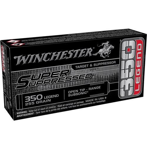 Winchester Ammo Super Suppressed 350 Legend 255 gr Open Tip Range - SUP350