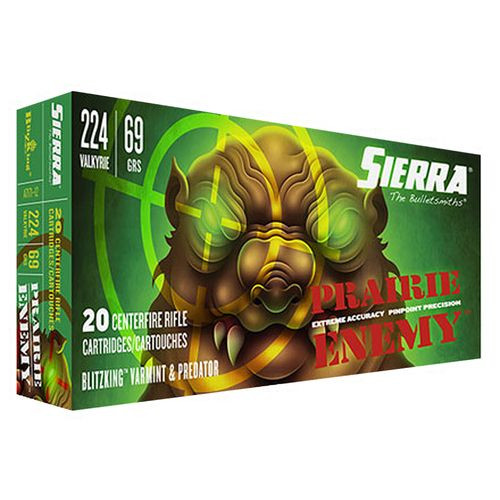 Sierra A717112 GameChanger  224 Valkyrie 69 gr Sierra BlitzKing 20 Bx/ 10 Cs