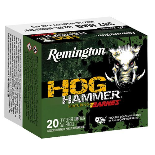Remington Ammunition PHH357M1 Hog Hammer  357 Mag 140 gr Barnes XPB 20 Bx/ 10 Cs