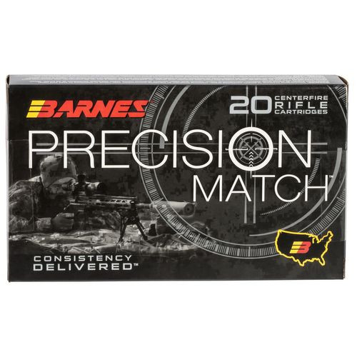 Barnes Bullets 30740 Precision Match  300 Win Mag 220 gr OTM Boat Tail 20 Bx/ 10 Cs