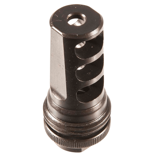 SilencerCo AC142 ASR Muzzle Brake Black Steel with 1/2"-28 tpi Threads for 5.56x45mm NATO