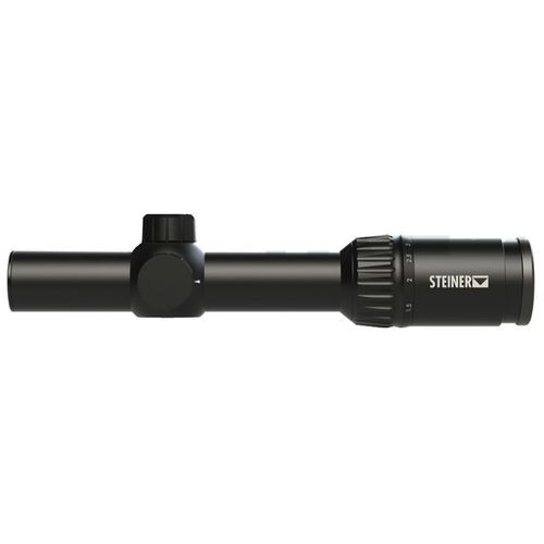 Steiner 5202 P4Xi 1-4x 24mm Obj 110-27.5 ft @ 100 yds FOV 30mm Tube Black Finish Illuminated P3TR