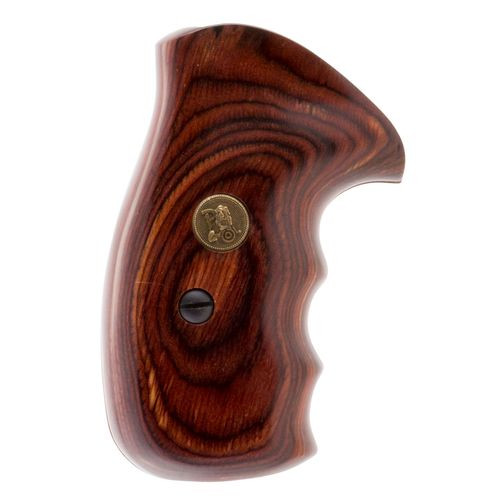 Pachmayr 63030 Renegade Laminate Revolver Grip Panels S&amp;W K/L Frame Round Butt Smooth Wood Laminate Rosewood