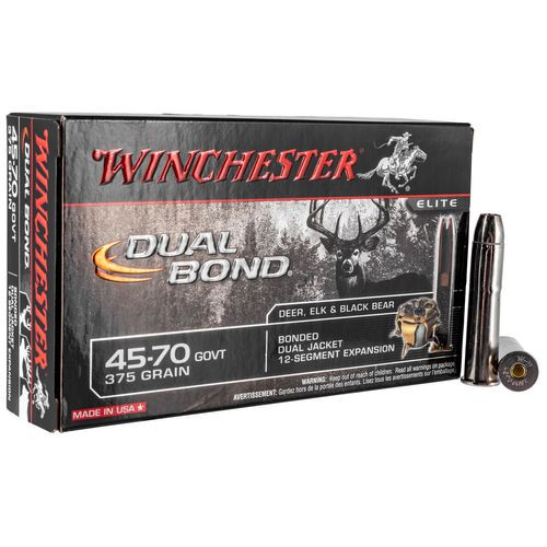 Winchester Ammo S4570DB Dual Bond  45-70 Gov 375 gr Dual Bond 20 Bx/ 10 Cs