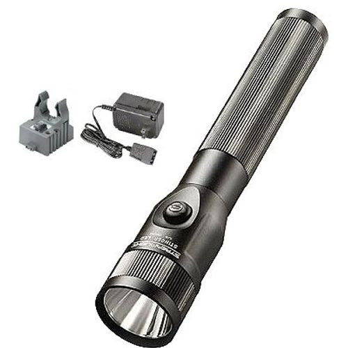 Streamlight 75712 Stinger LED 425/200/100 Lumens C4 LED Aluminum Black 3 Cell Sub-C NiCd 3.6V with 12V DC Smart Charger