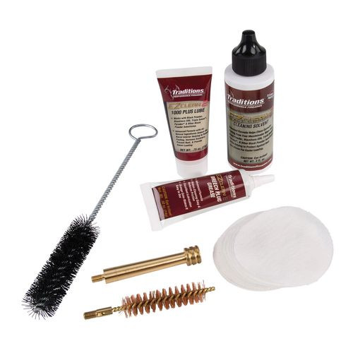Traditions A3960 EZClean2 Muzzleloader Cleaning Kit Brushes/Cleaner/Patches 7pc