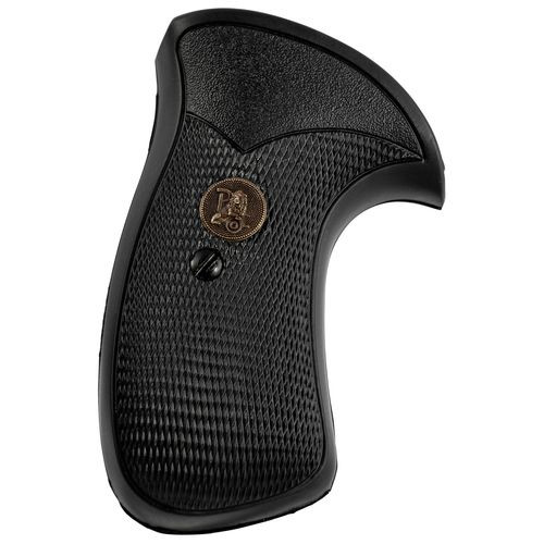 Pachmayr 03270 Compact Pistol Grip S&amp;W K/L Frame Round Butt Black Rubber