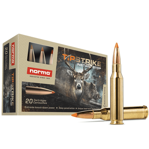 Norma Ammunition 20170362 Dedicated Hunting Tipstrike 7mm-08 Rem 160 gr Polymer Tip 20 Per Box/ 10 Case