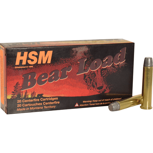 HSM Bear Load 45-70 Gov 430 gr Round Nose Flat Point 20 Per Box