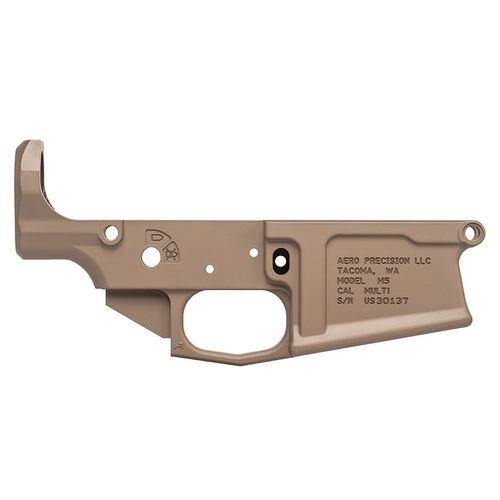 Aero Precision M5 .308 Winchester Stripped Lower Receiver - FDE Cerakote