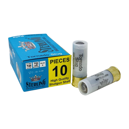 Sterling 8698779959166 12 Gauge 2.75" Slug Shot 10 Per Box