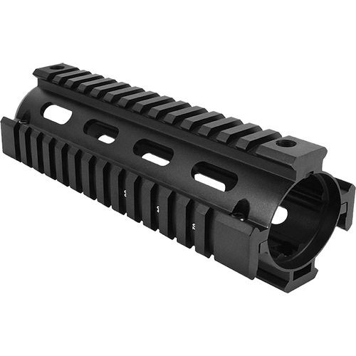 Aim Sports MT021 M4 Handguard/Quad Rail Carbine Length Black Hardcoat Anodized Aluminum 6.60"