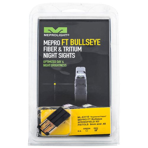 Meprolight USA 631103408 FT Bullseye Front Sight Fixed Tritium Red Black Frame for Springfield XD, XD-M