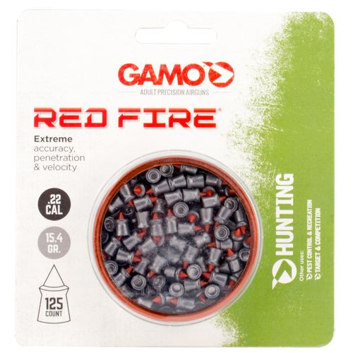 Gamo 632270454 Red Fire  .22 Pellet Lead Pointed 125 Per Tin