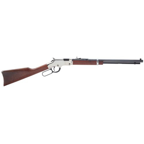 Henry H004SM Golden Boy Silver 22 Mag 12+1 20" Nickel Plated American Walnut Right Hand