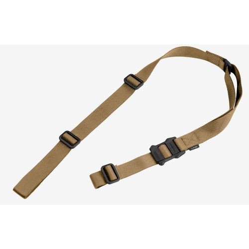 Magpul MAG513-COY MS1 Sling 1.25" W x 48"- 60" L Adjustable Two-Point Coyote Nylon Webbing for Rifle